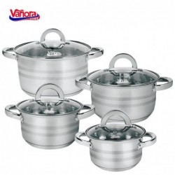 Set gatit din inox 8 piese...